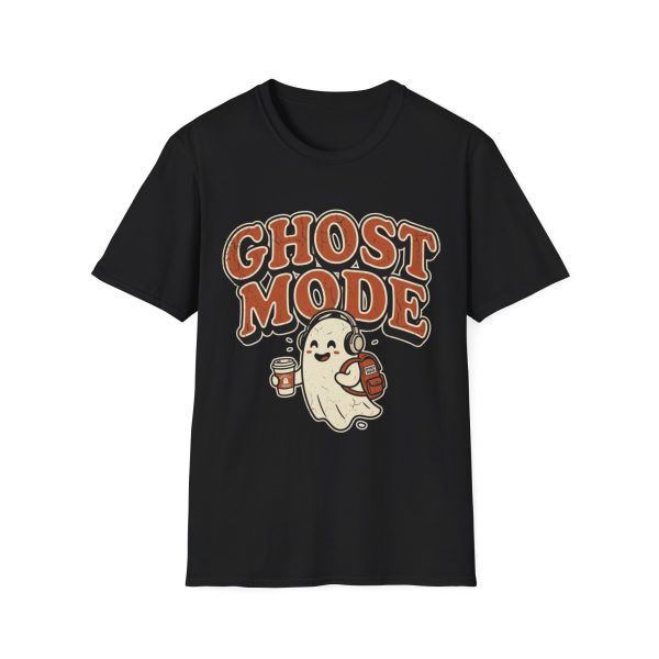 9087157588344784441_2048.jpeg Ghost Mode T‑Shirt — Cute Retro Halloween Ghost Graphic Tee