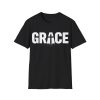 9142616718415448373_2048.jpeg Grace Christian T-Shirt — Cross Typography Faith Tee