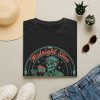 9232154026554619940_2048.jpeg Midnight Slice T-Shirt — Vintage Skull Pizza Night Tee