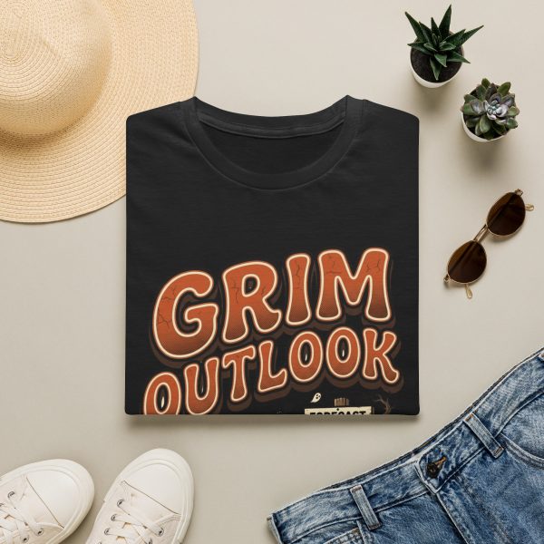 Grim Outlook T-Shirt — Retro Grim Reaper Graphic Tee