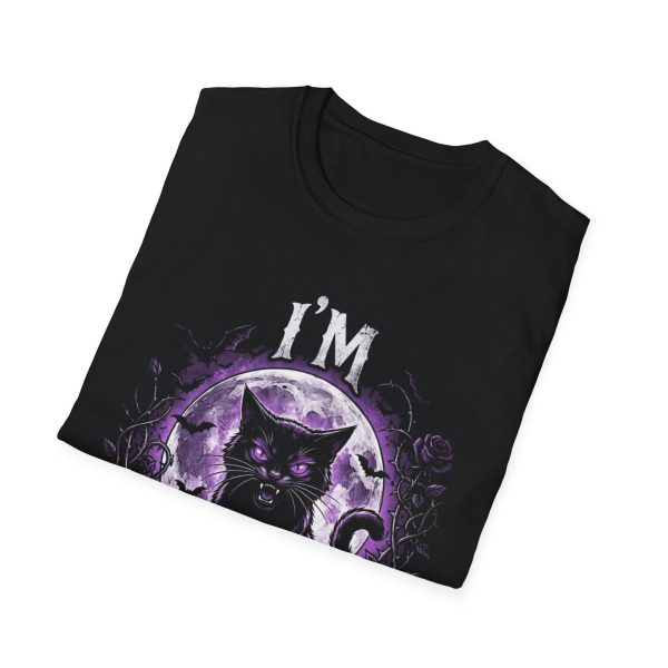 9331262341253833774_2048.jpeg I'm The Problem Black Cat T-Shirt — Gothic Purple Cat Graphic Tee