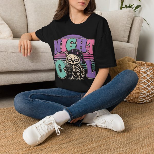 Night Owl T-Shirt — Retro Cute Owl Graphic Tee