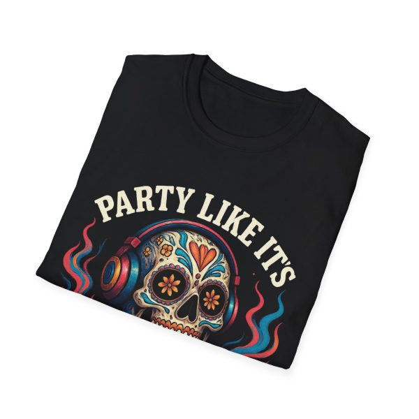 9968202780476575652_2048.jpeg Party Like It's Your Last Skull T-Shirt — Day of the Dead Sugar Skull Tee