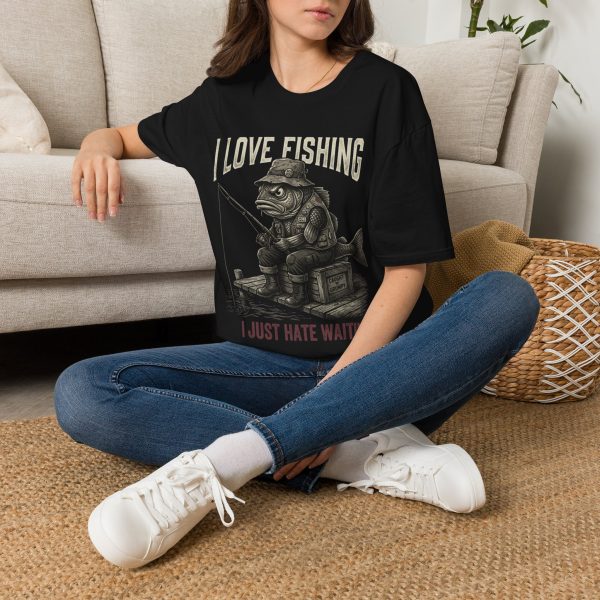 10750978301193361209_2048.jpeg I Love Fishing T-Shirt — Funny Fisherman Fish Graphic Tee