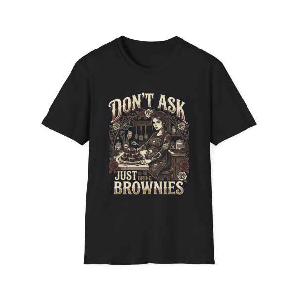 Don't Ask Just Brownies T-Shirt — Retro Baker Graphic Tee