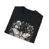 Moth & Moonflower T-Shirt — "I Feel Everything" Floral Gothic Tee
