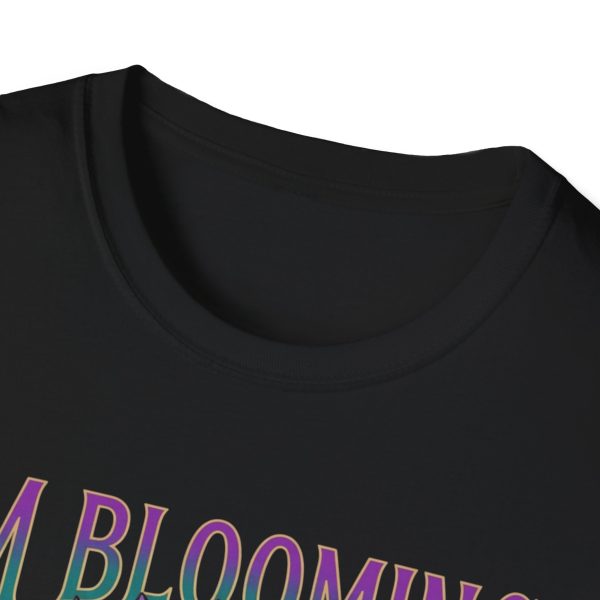 I’m Blooming T‑Shirt — Gothic Floral Skull Sunflower Graphic Tee