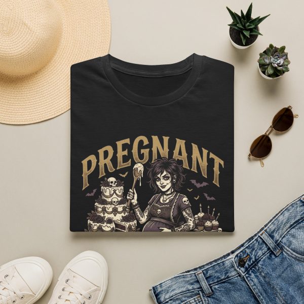 Pregnant T-Shirt — 'Pregnant, Hungry & Slightly Unhinged'