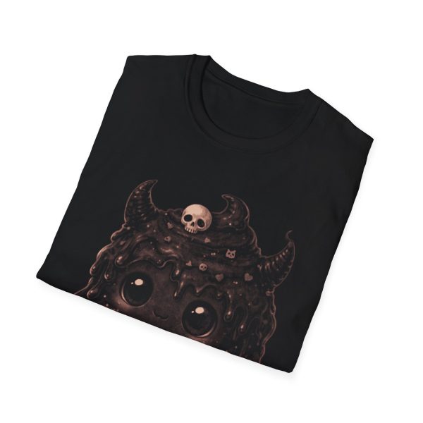 Gothic Demon Kitty T-Shirt — Skull Crown Dark Cute Horror Tee