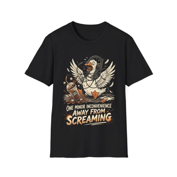 12098760030329491098_2048.jpeg Duck Pilot T‑Shirt — "One Minor Inconvenience Away From Screaming"