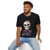 Skull With Bow T-Shirt — "Sweet Face, Zero Patience" Graphic Tee