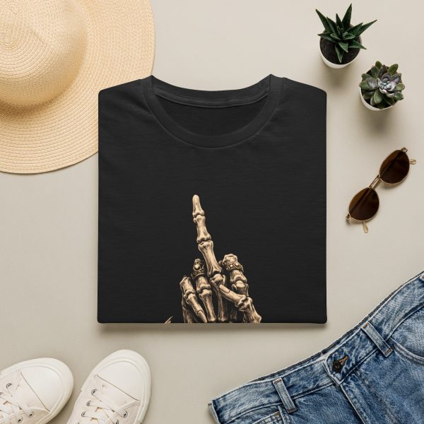 Skull Middle Finger T-Shirt — Edgy Gothic Rock Tee