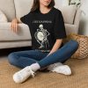 Life Happens Skeleton Drum T-Shirt — 'Life Happens, Rhythm Helps'