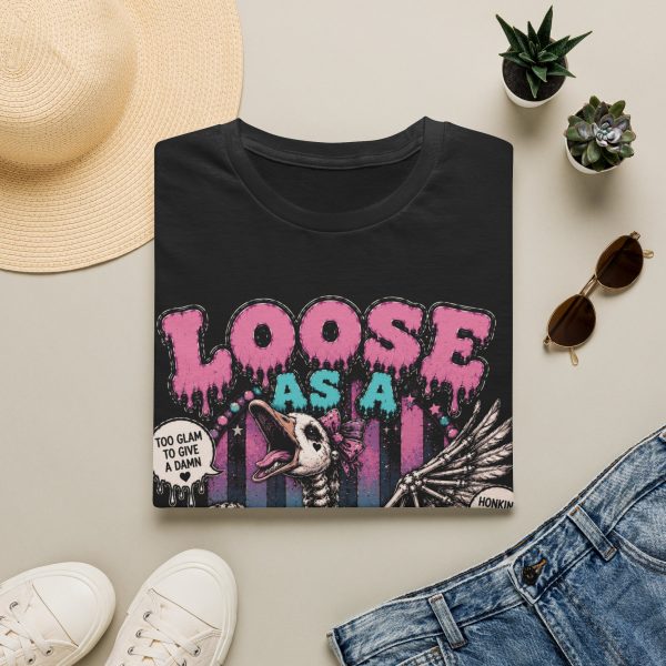 Loose as a Goose T-Shirt — Retro Skeleton Goose Graphic Tee