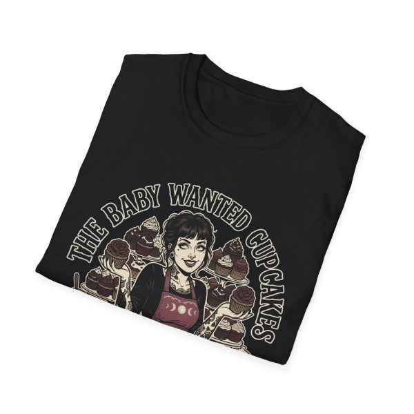 The Baby Wanted Cupcakes T-Shirt — Retro Baker Graphic Tee