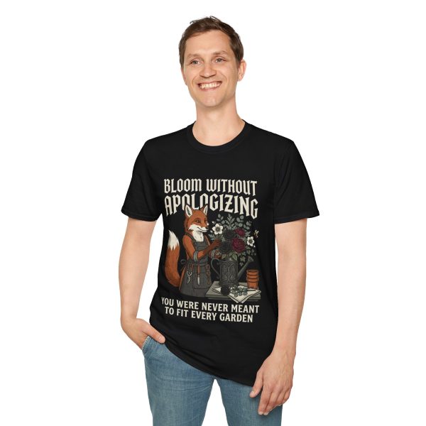 13639355136422458020_2048.jpeg Bloom Without Apologizing Fox Tee — Floral Empowerment T-Shirt