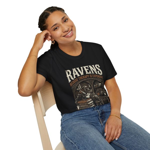 13677208343893721157_2048.jpeg Ravens "Because Therapy Is Expensive" Graphic T-Shirt