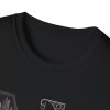 Gothic Bat Reading T-Shirt — Lantern, Books & Moonlight Spellbook