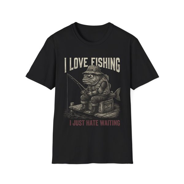 14483205127104682795_2048.jpeg I Love Fishing T-Shirt — Funny Fisherman Fish Graphic Tee