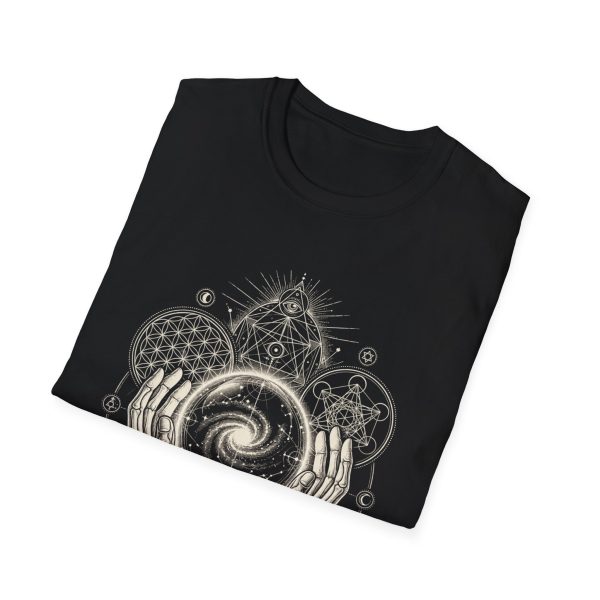 Mystic Geometry T-Shirt — Sacred Knowledge Cosmic Hands Tee