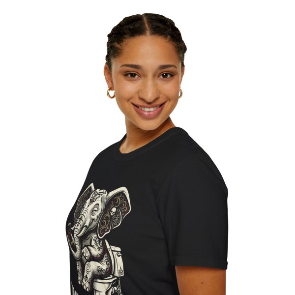 Elephant Graphic T-Shirt — "Do Not Disturb My Peace" Relaxed Tee