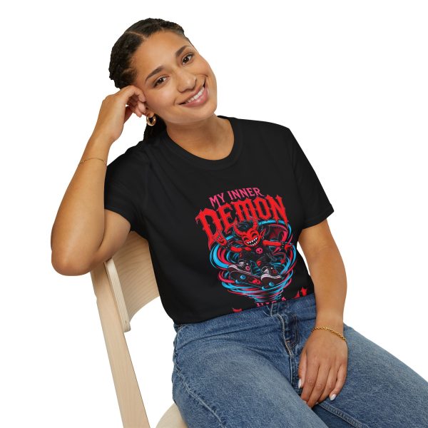 My Inner Demon Has a Hobby T-Shirt — Retro Red Demon