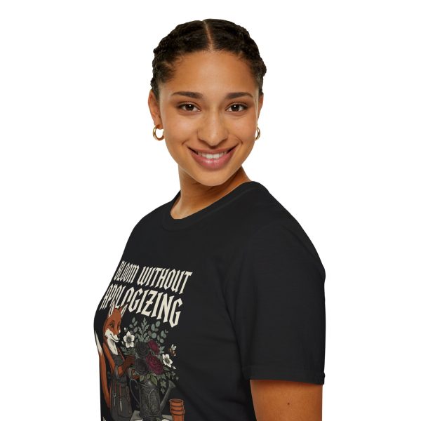 15457534353874270855_2048.jpeg Bloom Without Apologizing Fox Tee — Floral Empowerment T-Shirt