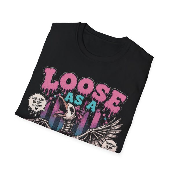 Loose as a Goose T-Shirt — Retro Skeleton Goose Graphic Tee