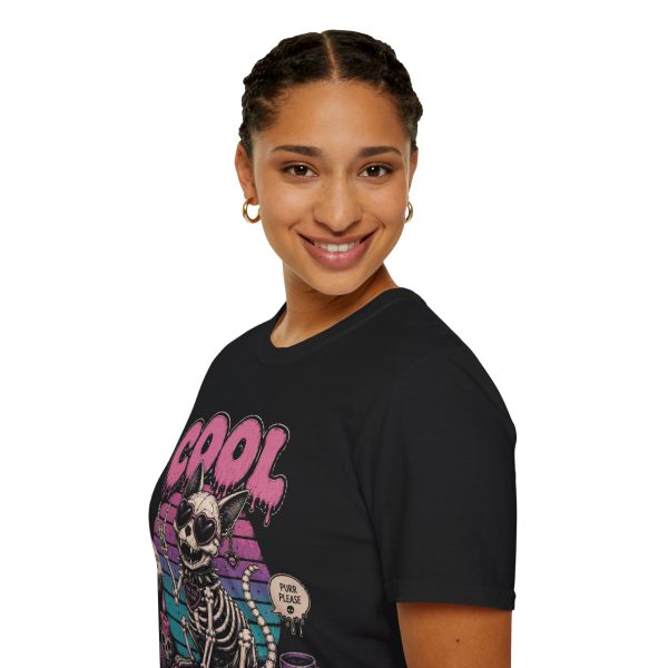 15814378338710904346_2048.jpeg Cool Cat Skeleton T-Shirt — Retro Goth Vintage Skull Kitty Tee