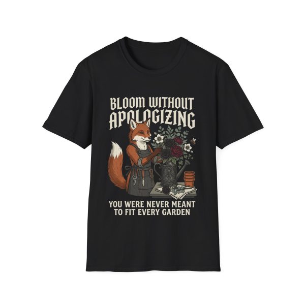 16036752760927757980_2048.jpeg Bloom Without Apologizing Fox Tee — Floral Empowerment T-Shirt