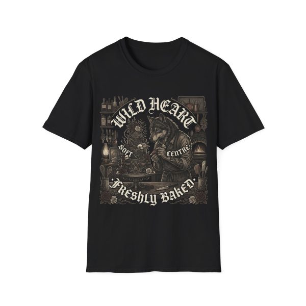 Wild Heart Wolf T-Shirt — Retro Rustic 'Wild Heart' Graphic Tee