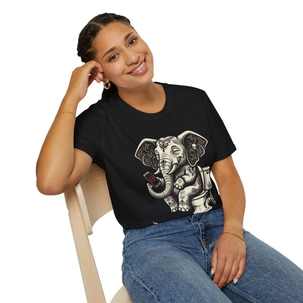 Elephant Graphic T-Shirt — "Do Not Disturb My Peace" Relaxed Tee