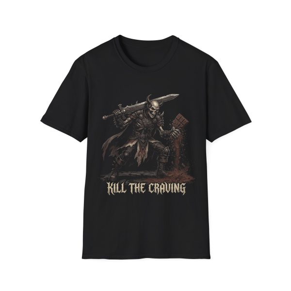 16587066054122283397_2048.jpeg Dark Skeleton Warrior T-Shirt — "Kill the Craving" Gothic Fantasy Tee