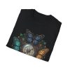 Butterfly Compass T-Shirt — Vintage Nautical Compass & Monarch Wings
