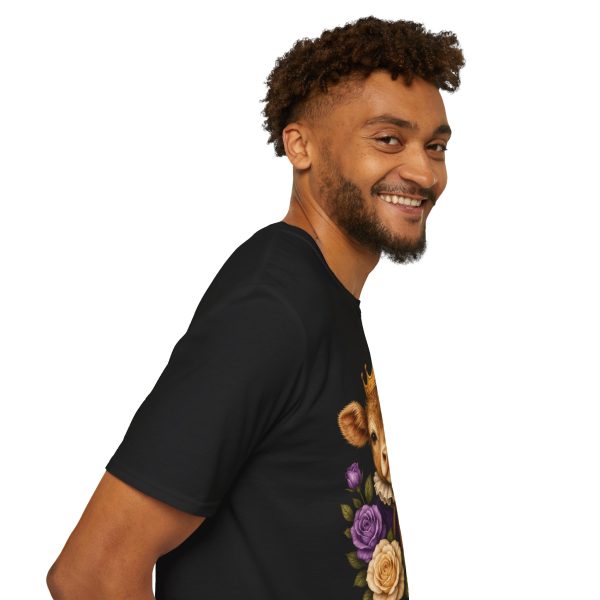 Royal Calf Tee — Cute Crowned Cow Graphic T-Shirt with Floral Accents