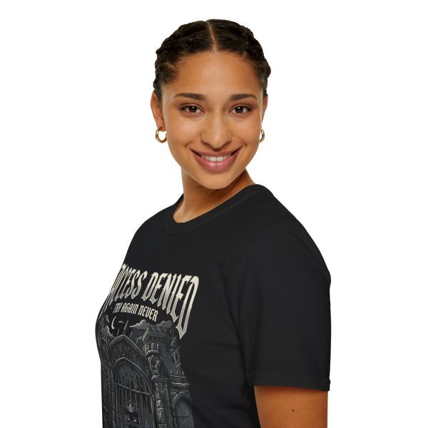Access Denied Gothic T-Shirt — 'Try Again Never' Dark Castle Tee