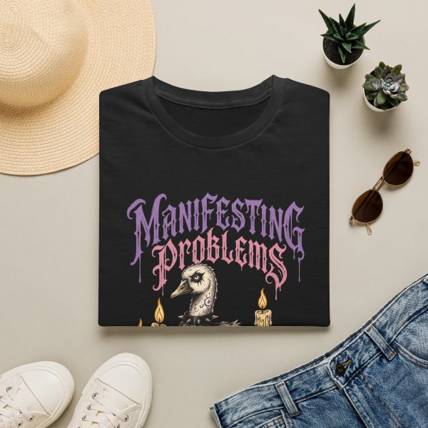Manifesting Problems T-Shirt — Occult Bird & Candle Gothic Tee
