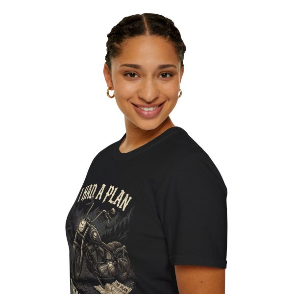 I Had a Plan Motorcycle T-Shirt — Vintage Biker Ride Tee