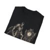 17767050289719582902_2048.jpeg Final Boss Scale T-Shirt — Fantasy Knight & Clock Graphic Tee