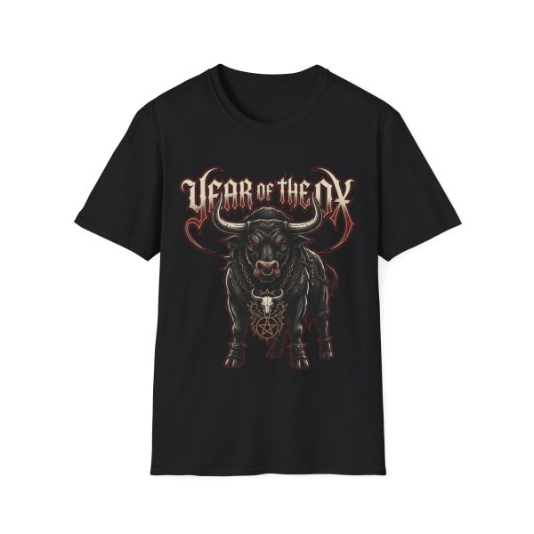 17892054720568083053_2048.jpeg Year of the Ox Graphic T-Shirt — Vintage Heavy Metal Bull Design