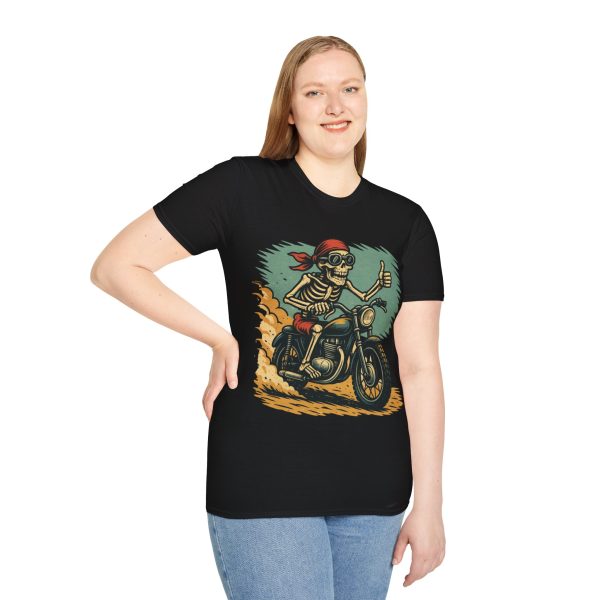 17971385942004205254_2048.jpeg Skeleton Biker T-Shirt — Vintage Motorcycle Skull Tee
