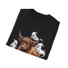 You're Making This Weird T-Shirt — Highland Cow with Playful Ghosts