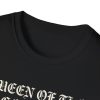 Queen of the Page Turners T-Shirt — Gothic Skeleton Reader Tee