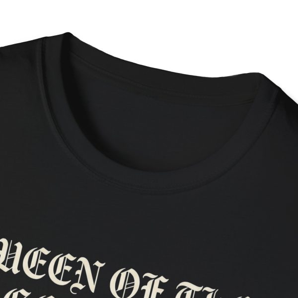 Queen of the Page Turners T-Shirt — Gothic Skeleton Reader Tee
