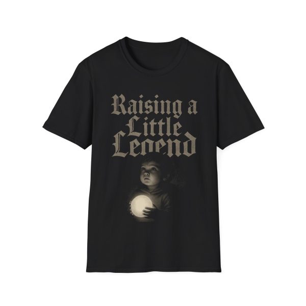 Raising a Little Legend T‑Shirt — Gothic Baby Mom Graphic Tee