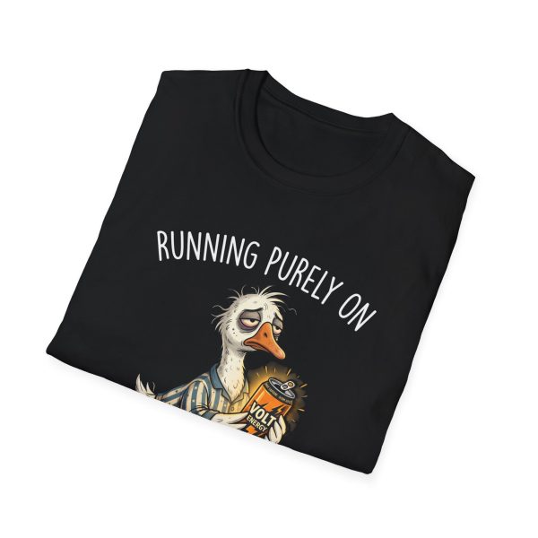 3334066596968667384_2048.jpeg T-Shirt — "Running Purely On Delusions" Funny Sleepy Duck