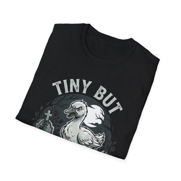 Tiny But Problematic Duck T-Shirt — Funny Cute Gothic Duck Tee
