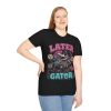Later Gator Graphic T-Shirt — Retro Skeleton Alligator Beach Tee