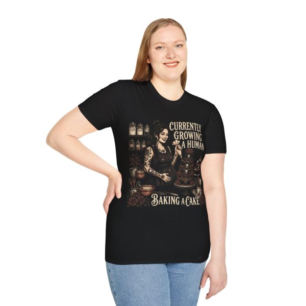 Pregnancy T-Shirt - "Currently Growing a Human" Baker Maternity Tee