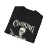 Cooking T-Shirt — Skeleton 'Because Murder Is Whey' Dark Humour Tee